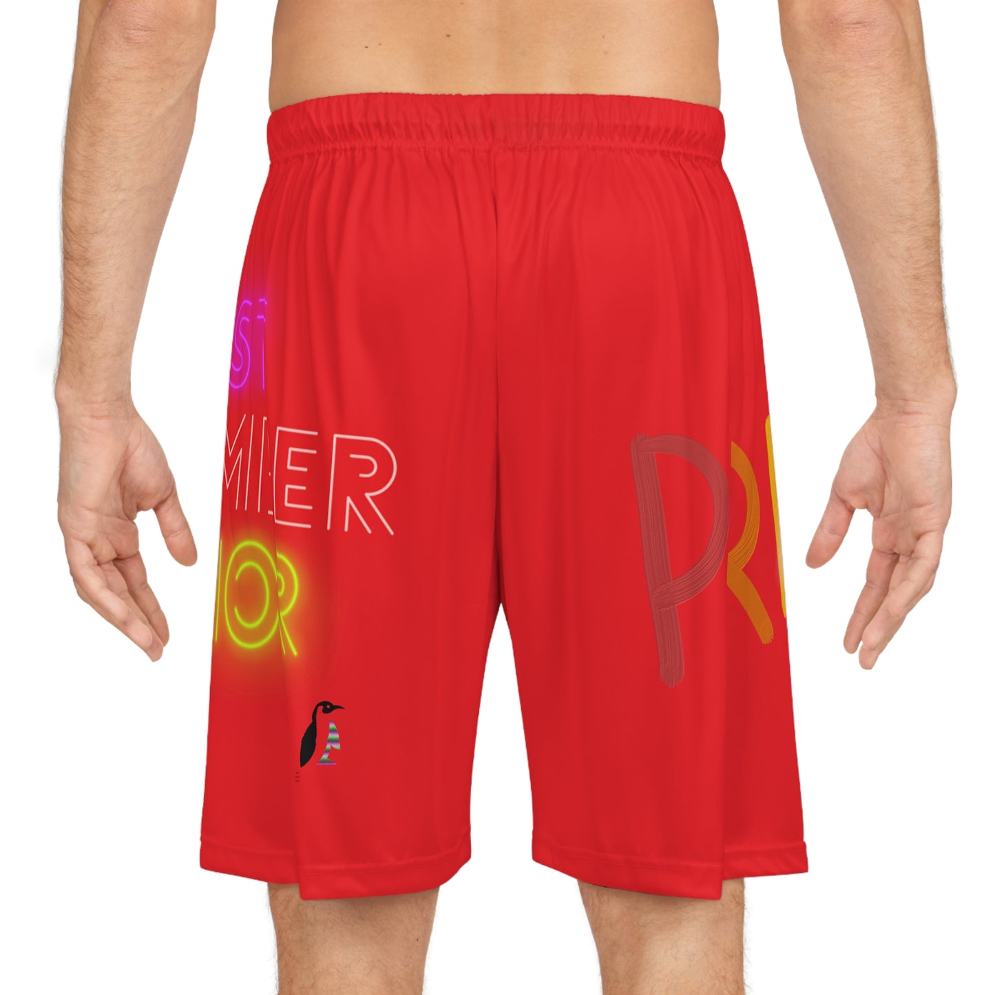 Basketball Shorts: LGBTQ Pride Red