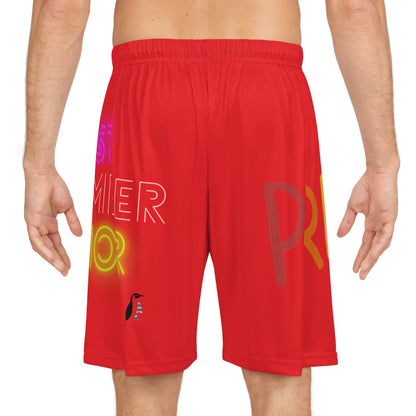 Basketball Shorts: LGBTQ Pride Red