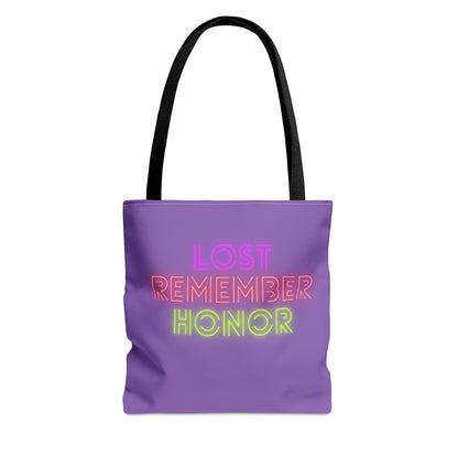 Tote Bag: Lost Remember Honor Lite Purple