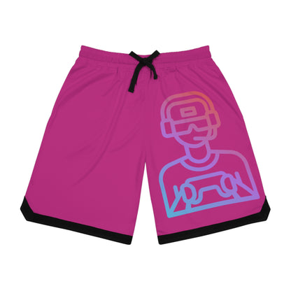 Basketball Rib Shorts: Gaming Pink