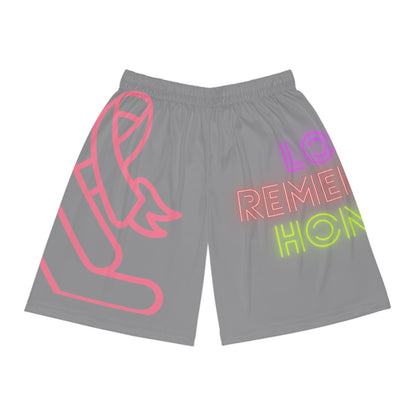 Basketball Shorts: Fight Cancer Grey