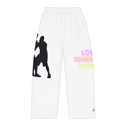 Women's Pajama Pants: Basketball White