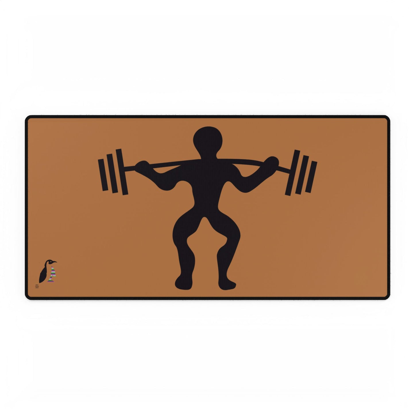 Desk Mats: Weightlifting Lite Brown