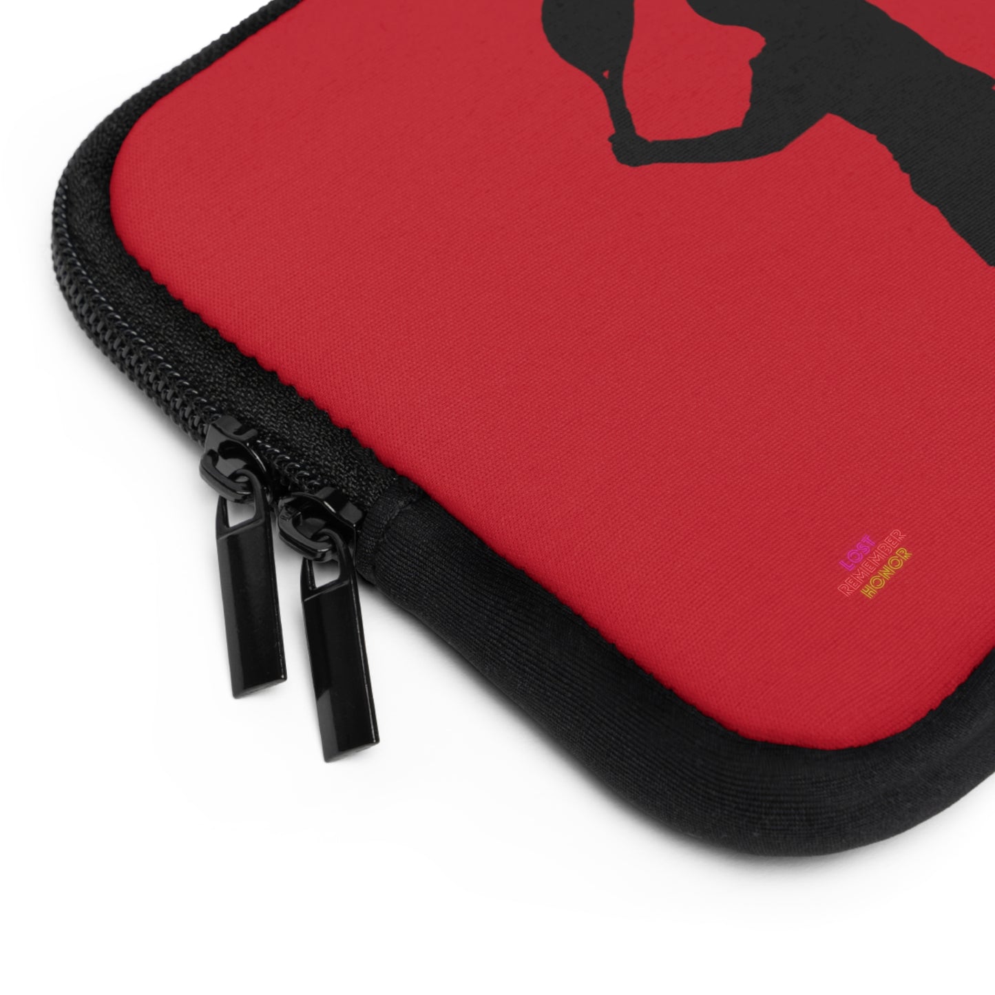 Laptop Sleeve: Tennis Dark Red