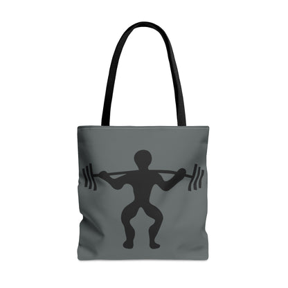 Tote Bag: Weightlifting Dark Grey