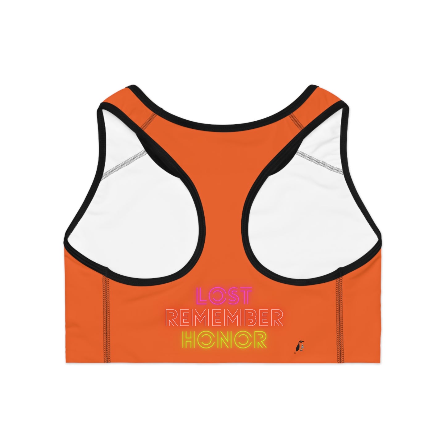 Sports Bra: Baseball Orange