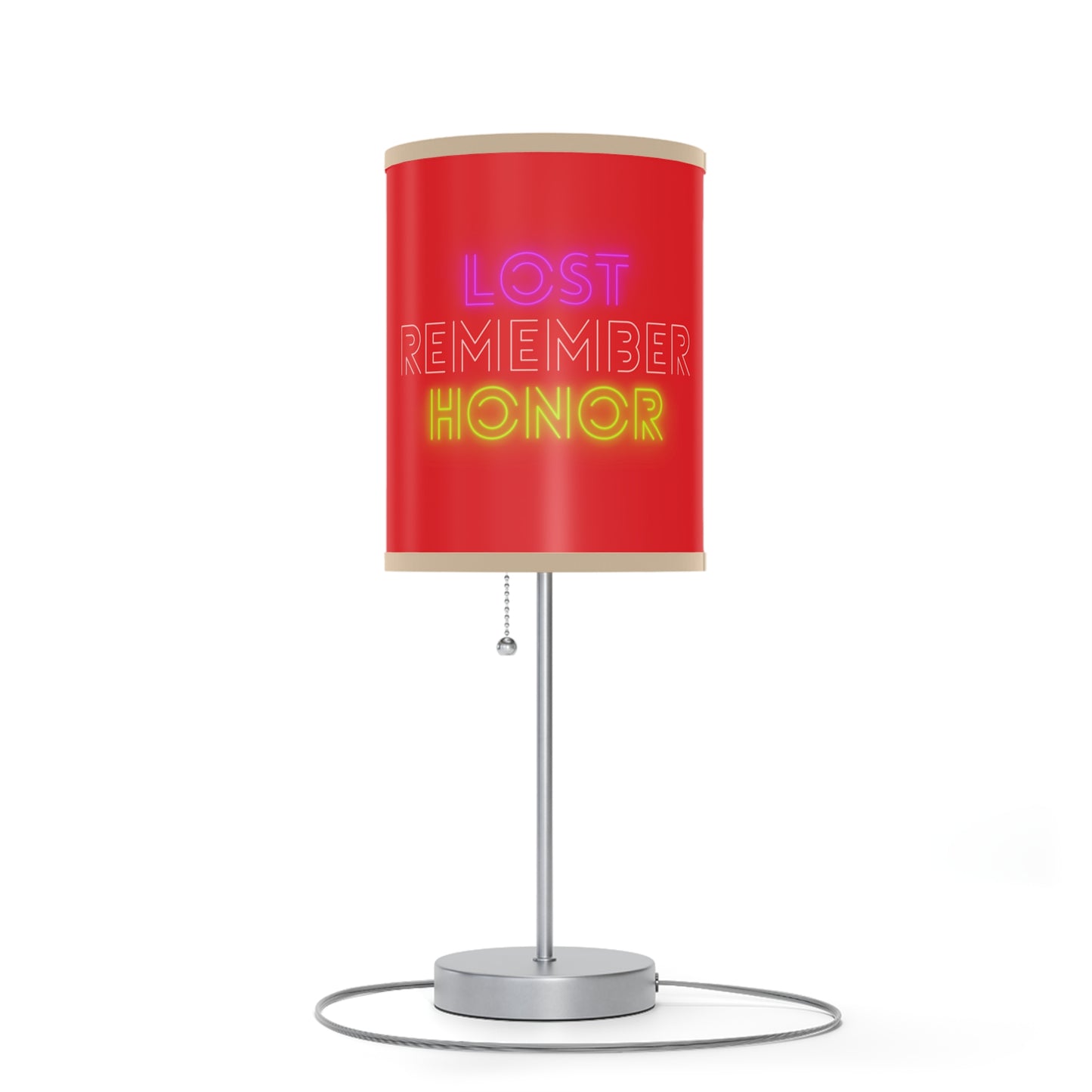 Lamp on a Stand, US|CA plug: Wolves Red