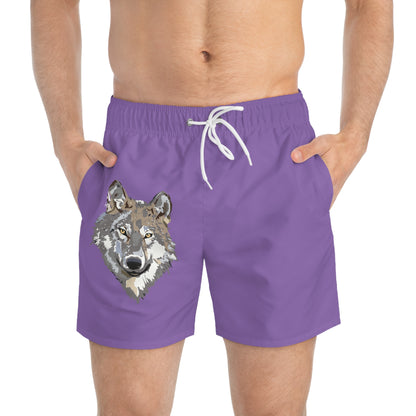 Swim Trunks: Wolves Lite Purple