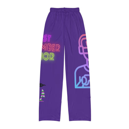 Kids Pajama Pants: Gaming Purple