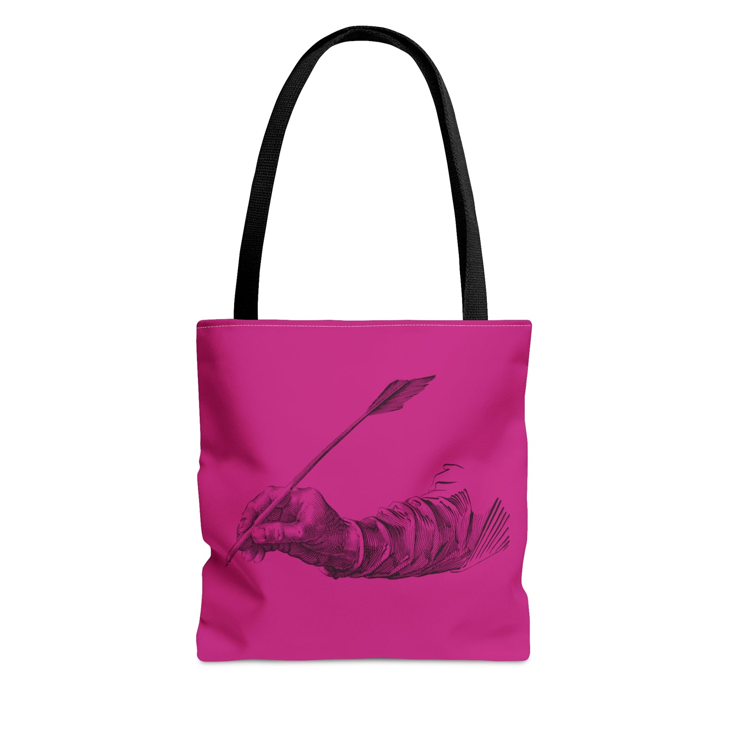 Tote Bag: Writing Pink