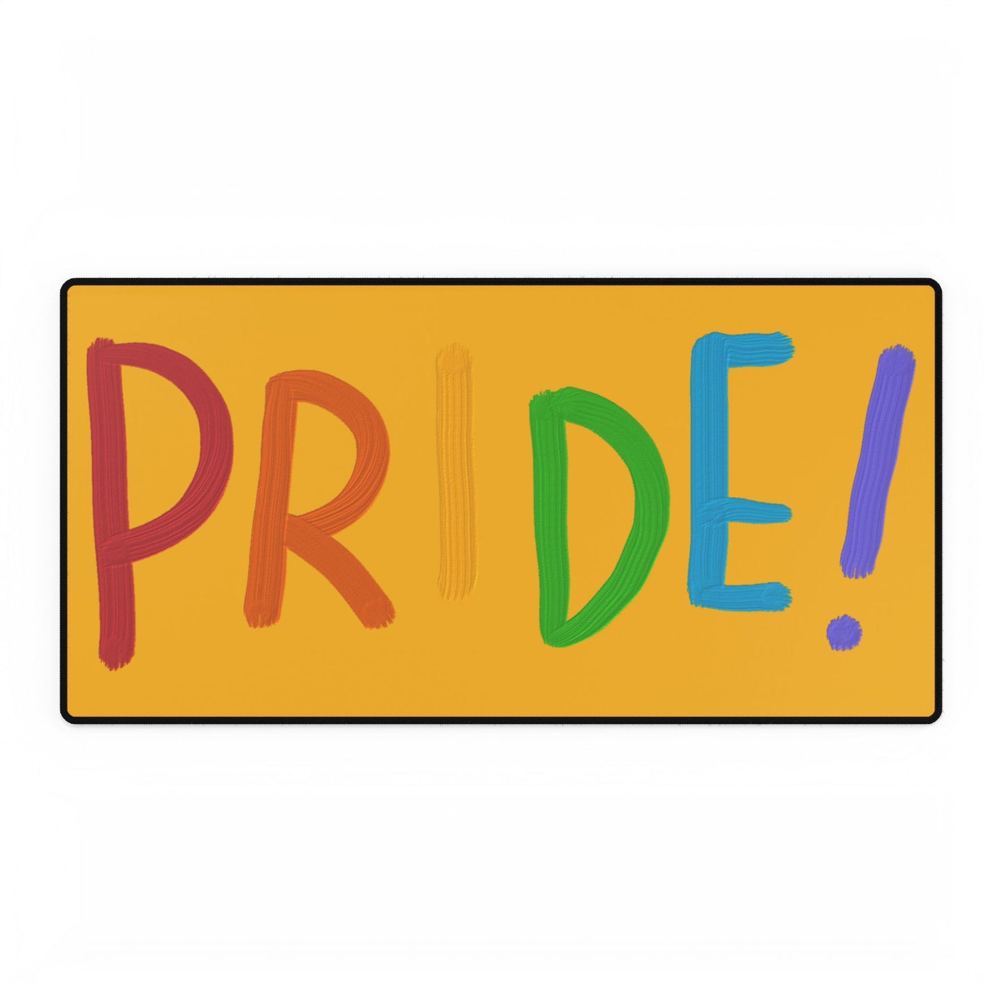 Desk Mats: LGBTQ Pride Yellow