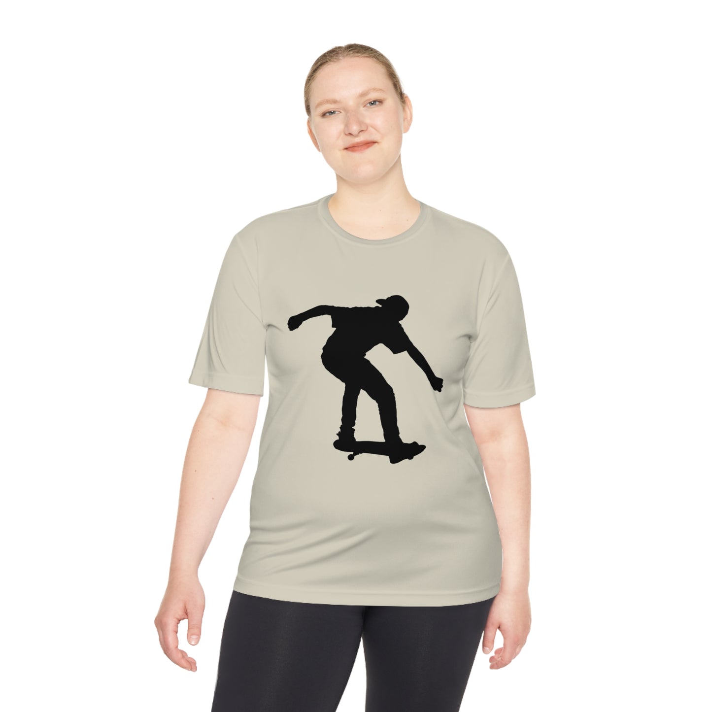 Moisture Wicking Tee: Skateboarding #1