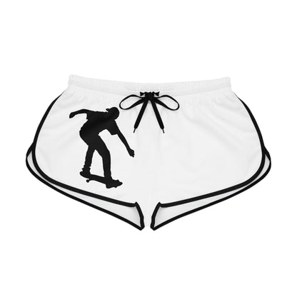 Women's Relaxed Shorts: Skateboarding White