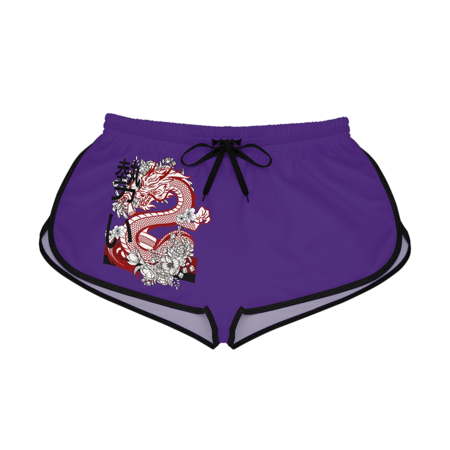 Women's Relaxed Shorts: Dragons Purple