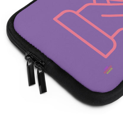 Laptop Sleeve: Fight Cancer Lite Purple