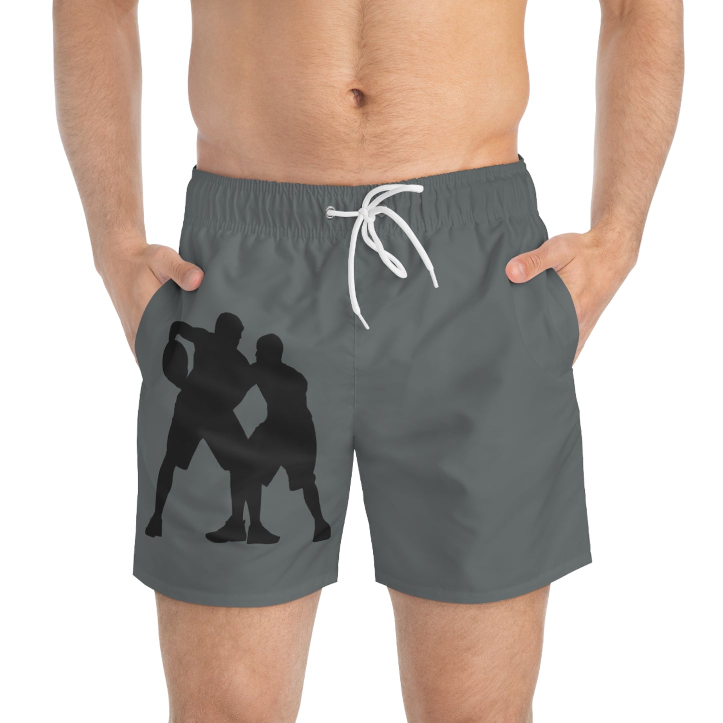 Swim Trunks: Basketball Dark Grey