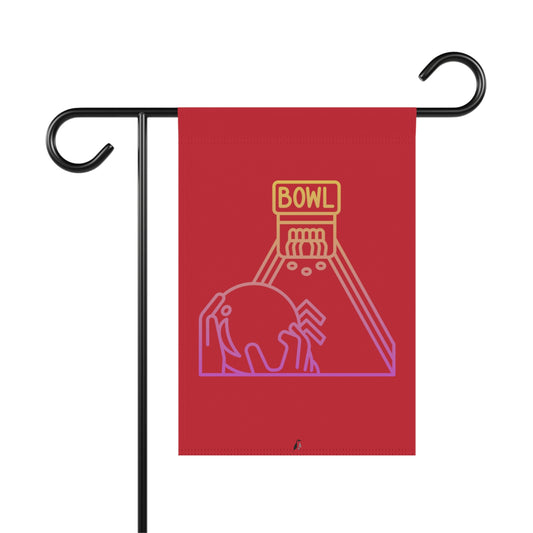 Garden & House Banner: Bowling Dark Red