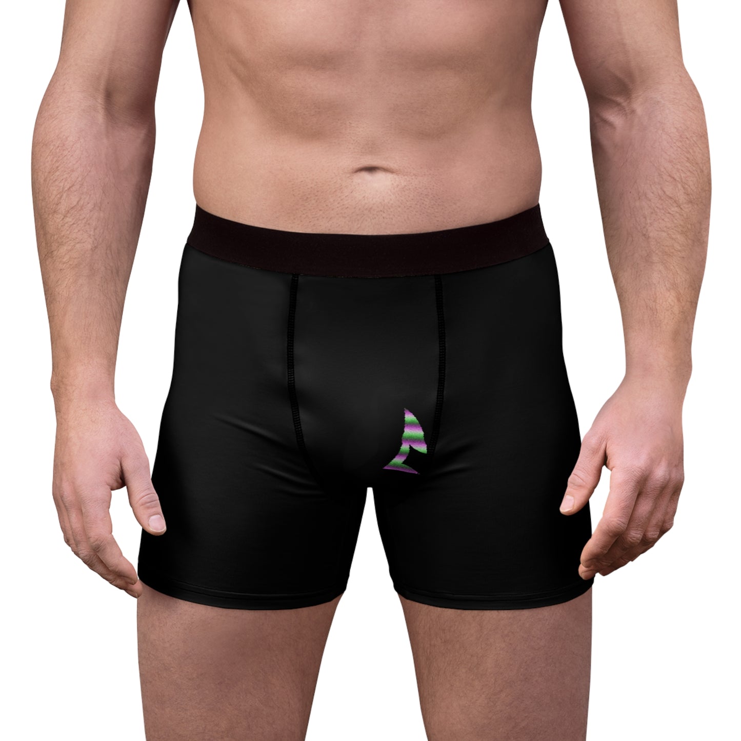 Men's Boxer Briefs: LGBTQ Pride Black