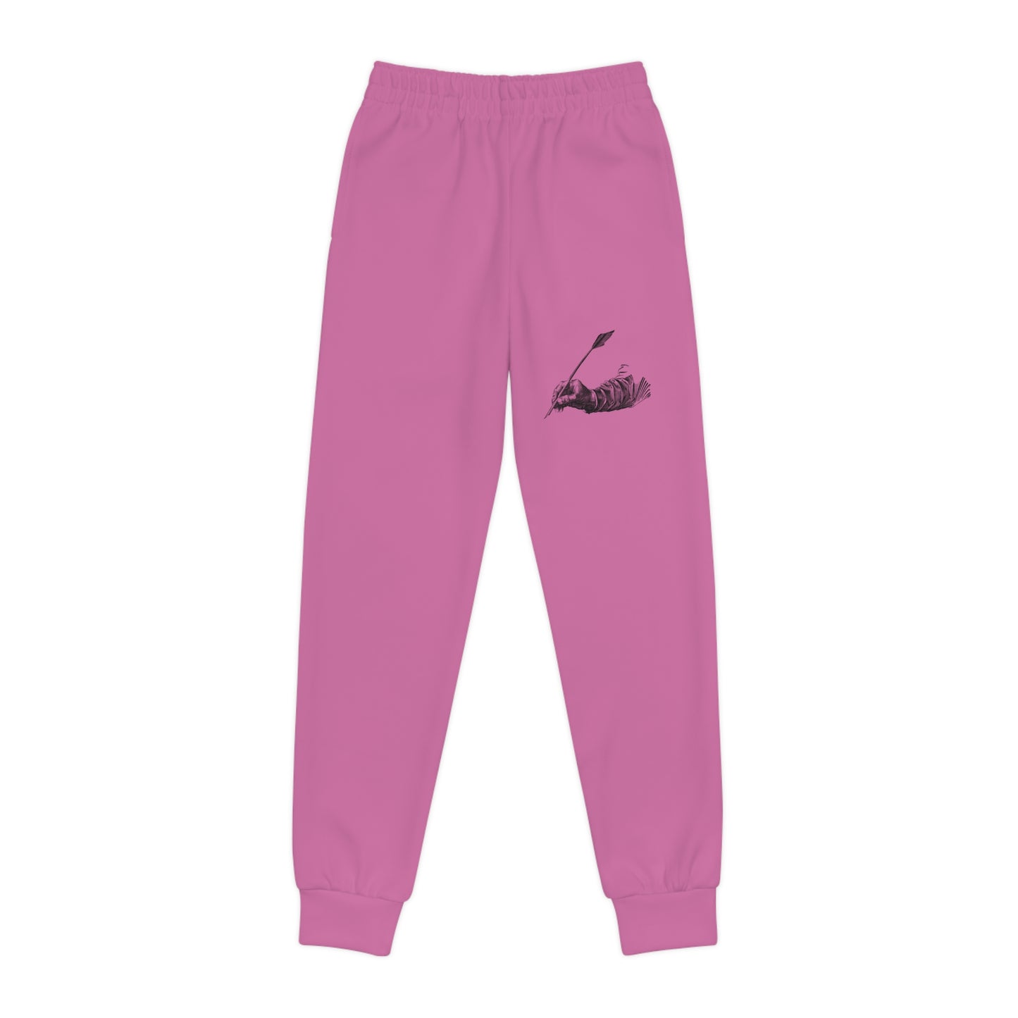 Youth Joggers: Writing Lite Pink