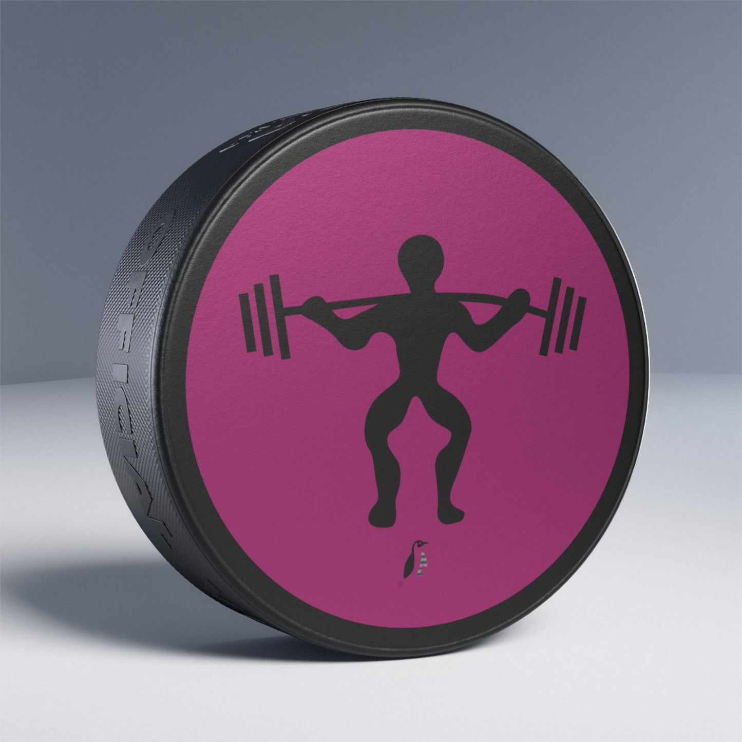 Hockey Puck: Weightlifting Pink