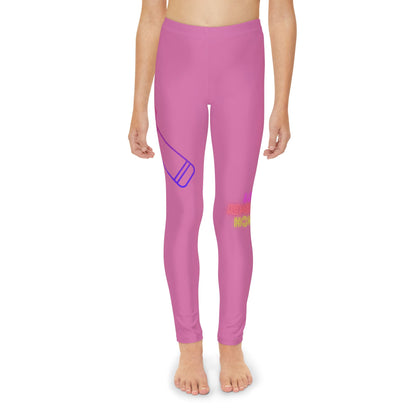 Youth Full-Length Leggings: Music Lite Pink