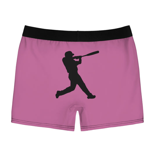 Men's Boxer Briefs: Baseball Lite Pink