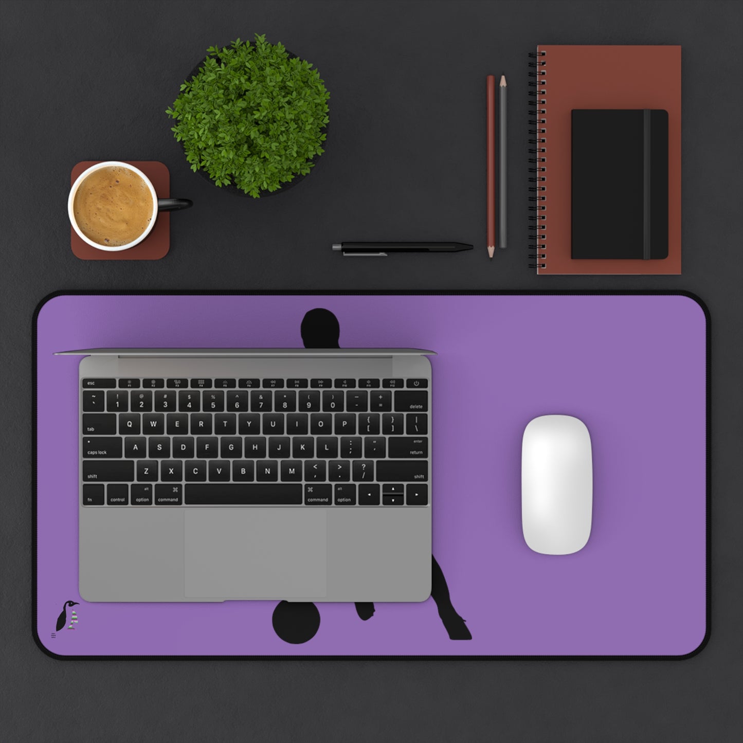 Desk Mat: Soccer Lite Purple