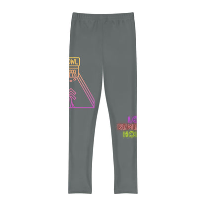 Youth Full-Length Leggings: Bowling Dark Grey