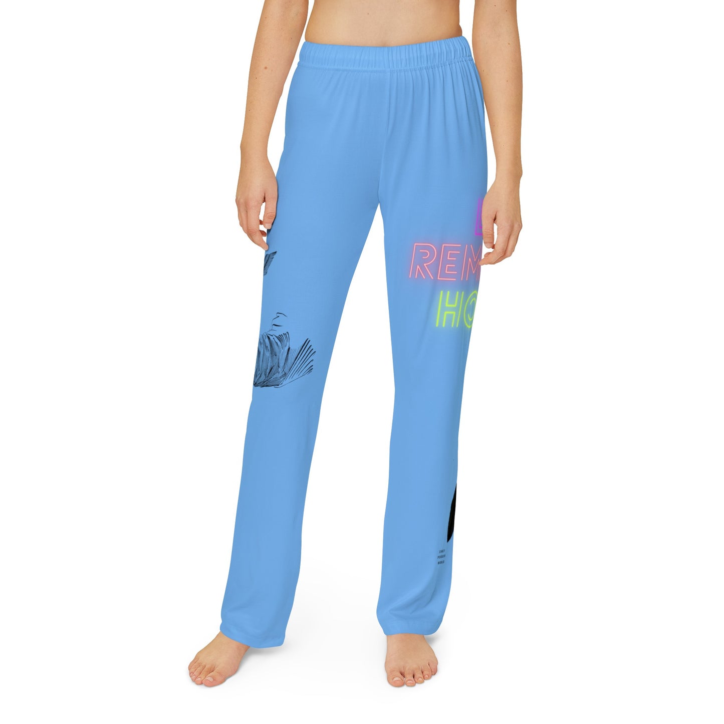 Kids Pajama Pants: Writing Lite Blue