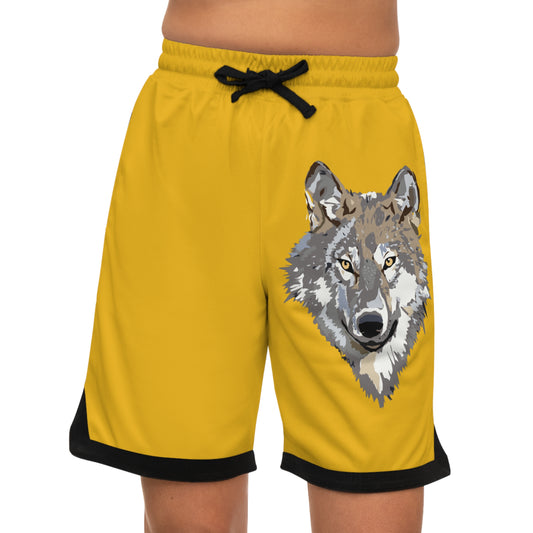 Basketball Rib Shorts: Wolves Yellow