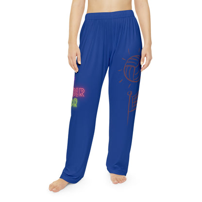 Women's Pajama Pants: Volleyball Dark Blue