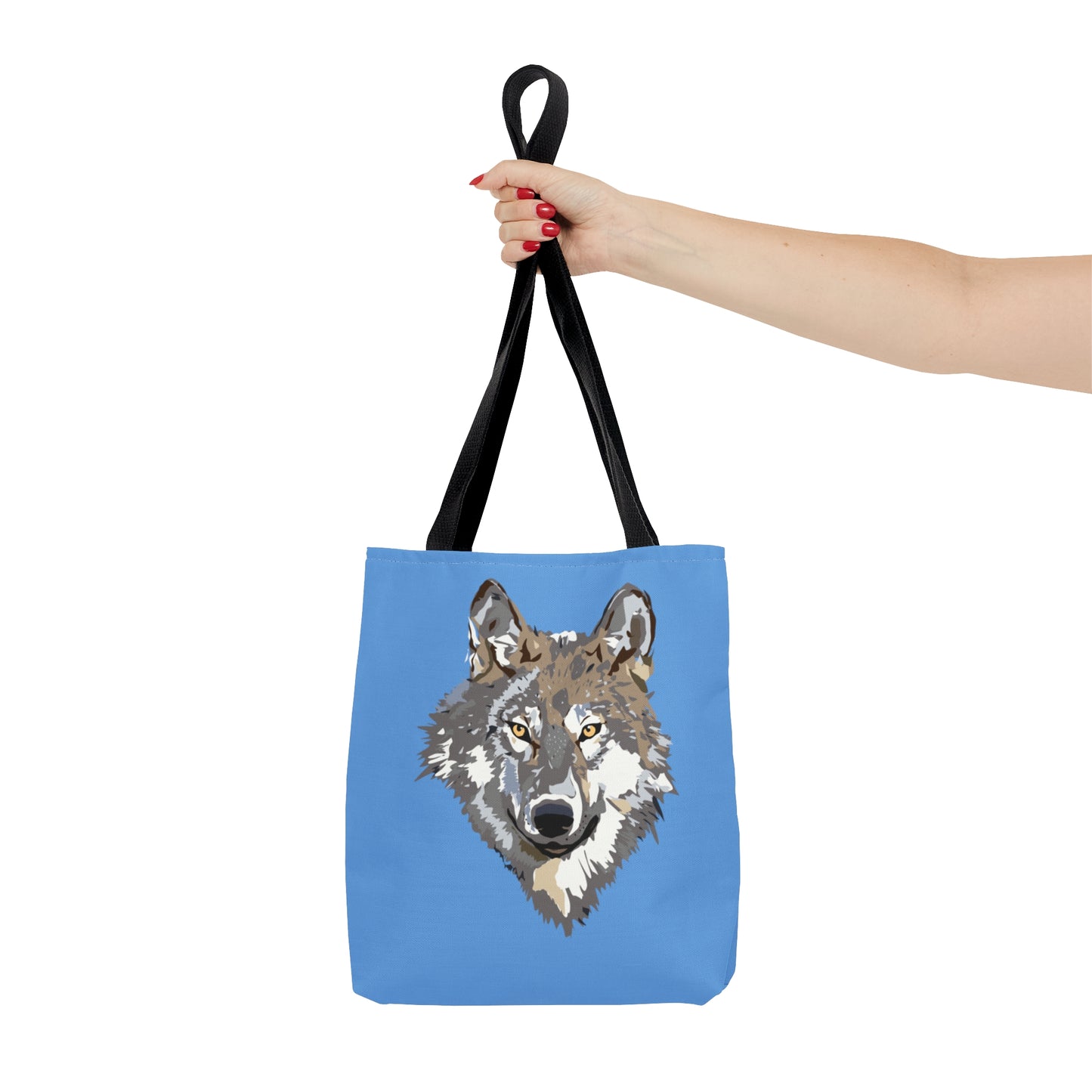 Tote Bag: Wolves Lite Blue