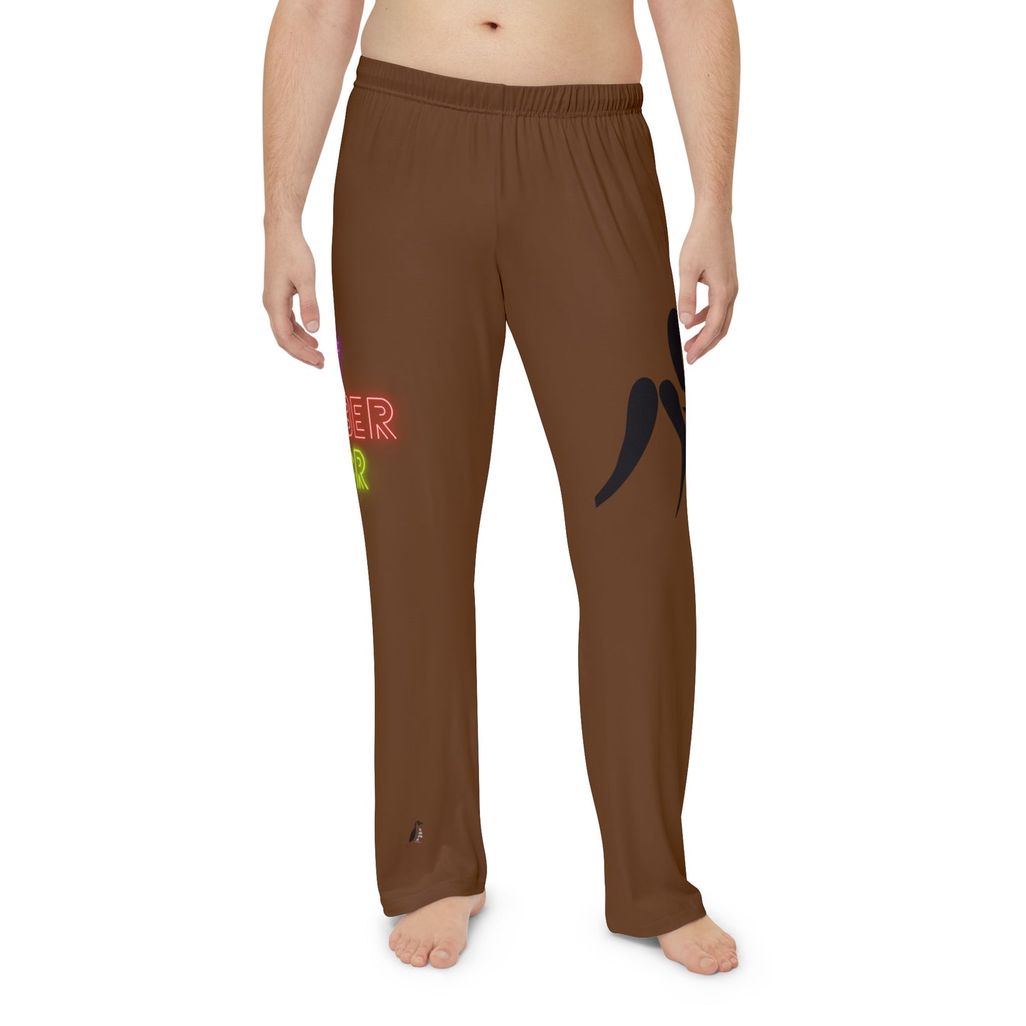 Men's Pajama Pants: Wrestling Brown