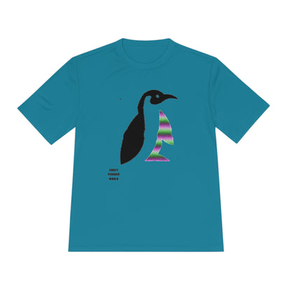 Moisture Wicking Tee: Crazy Penguin World Logo #2