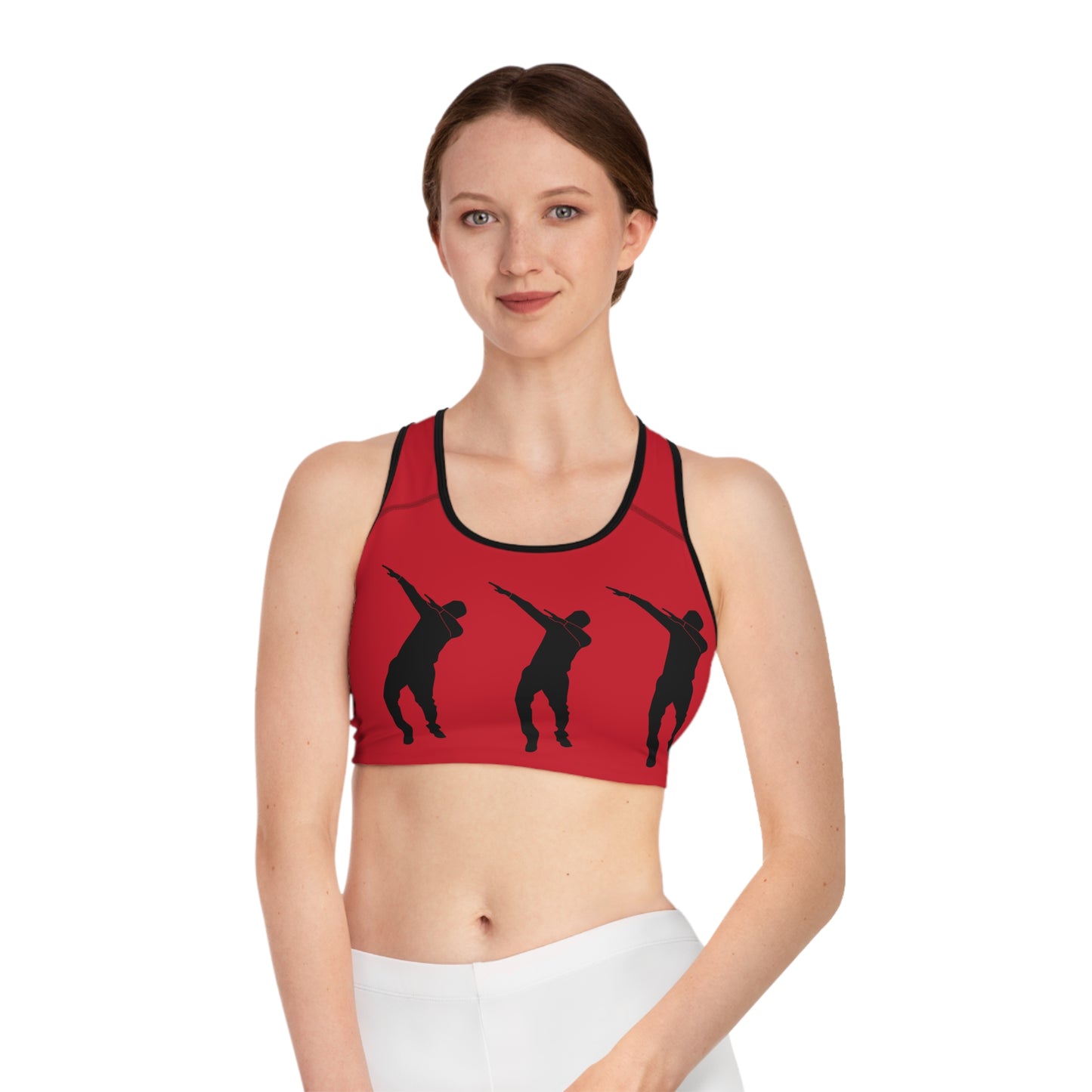 Sports Bra: Dance Dark Red