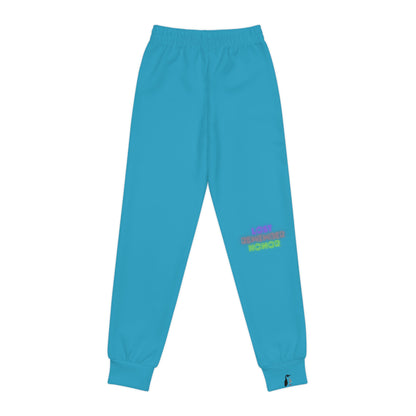 Youth Joggers: Wolves Turquoise