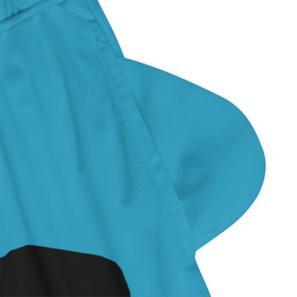 Basketball Rib Shorts: Hockey Turquoise