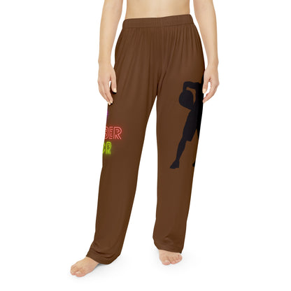 Women's Pajama Pants: Basketball Brown