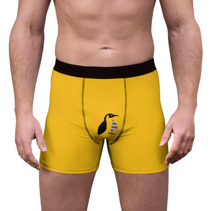 Men's Boxer Briefs: Skateboarding Yellow