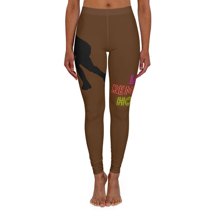 Women's Spandex Leggings: Hockey Brown