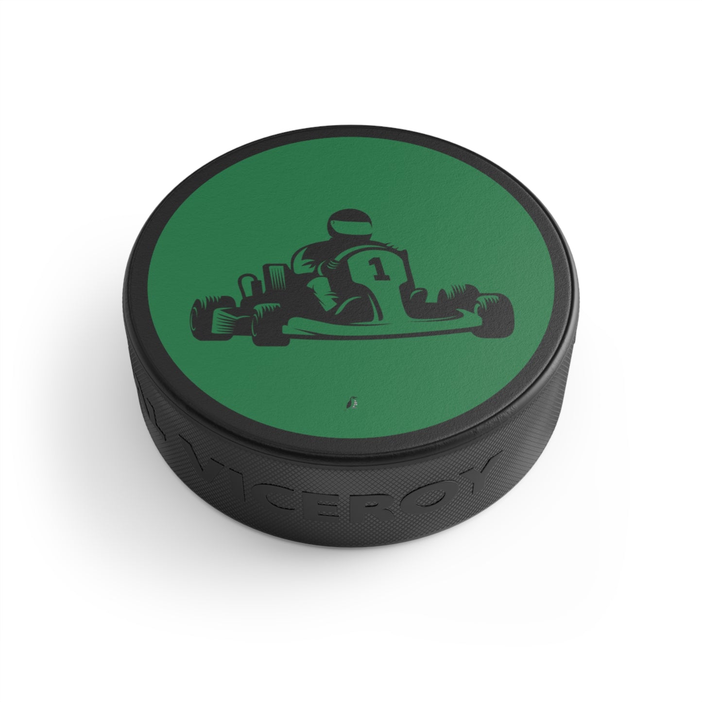 Hockey Puck: Racing Dark Green