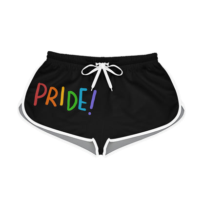 Women's Relaxed Shorts: LGBTQ Pride Black