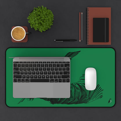 Desk Mat: Writing Dark Green