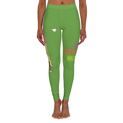 Women's Spandex Leggings: Golf Green