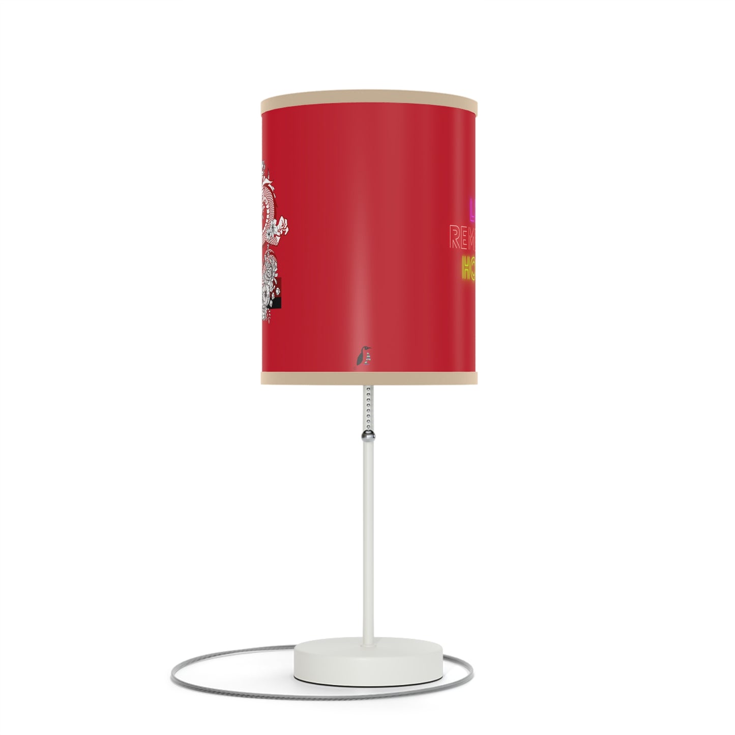 Lamp on a Stand, US|CA plug: Dragons Dark Red