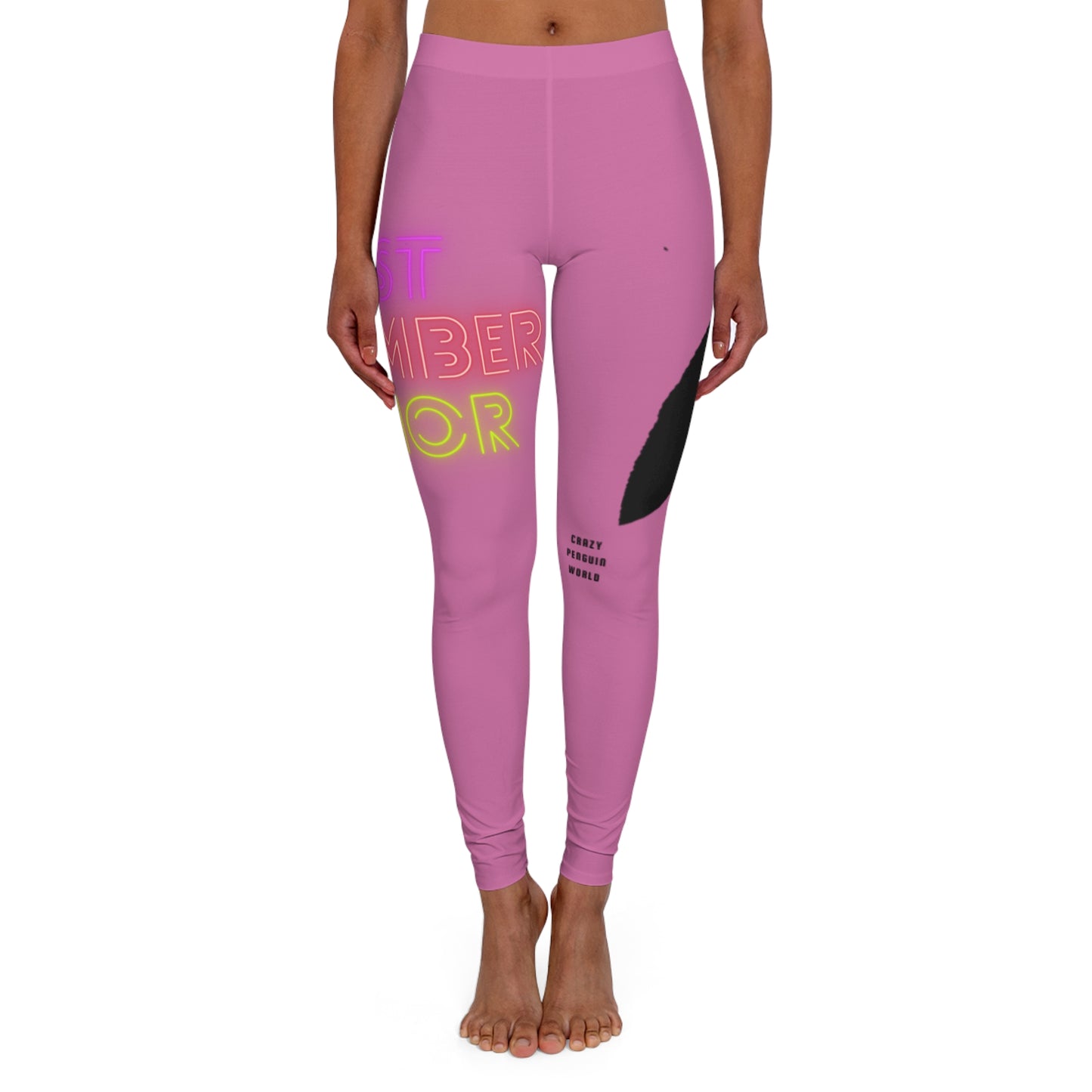 Women's Spandex Leggings: Lost Remember Honor Lite Pink