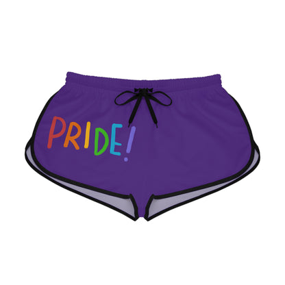 Women's Relaxed Shorts: LGBTQ Pride Purple