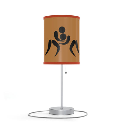 Lamp on a Stand, US|CA plug: Wrestling Lite Brown