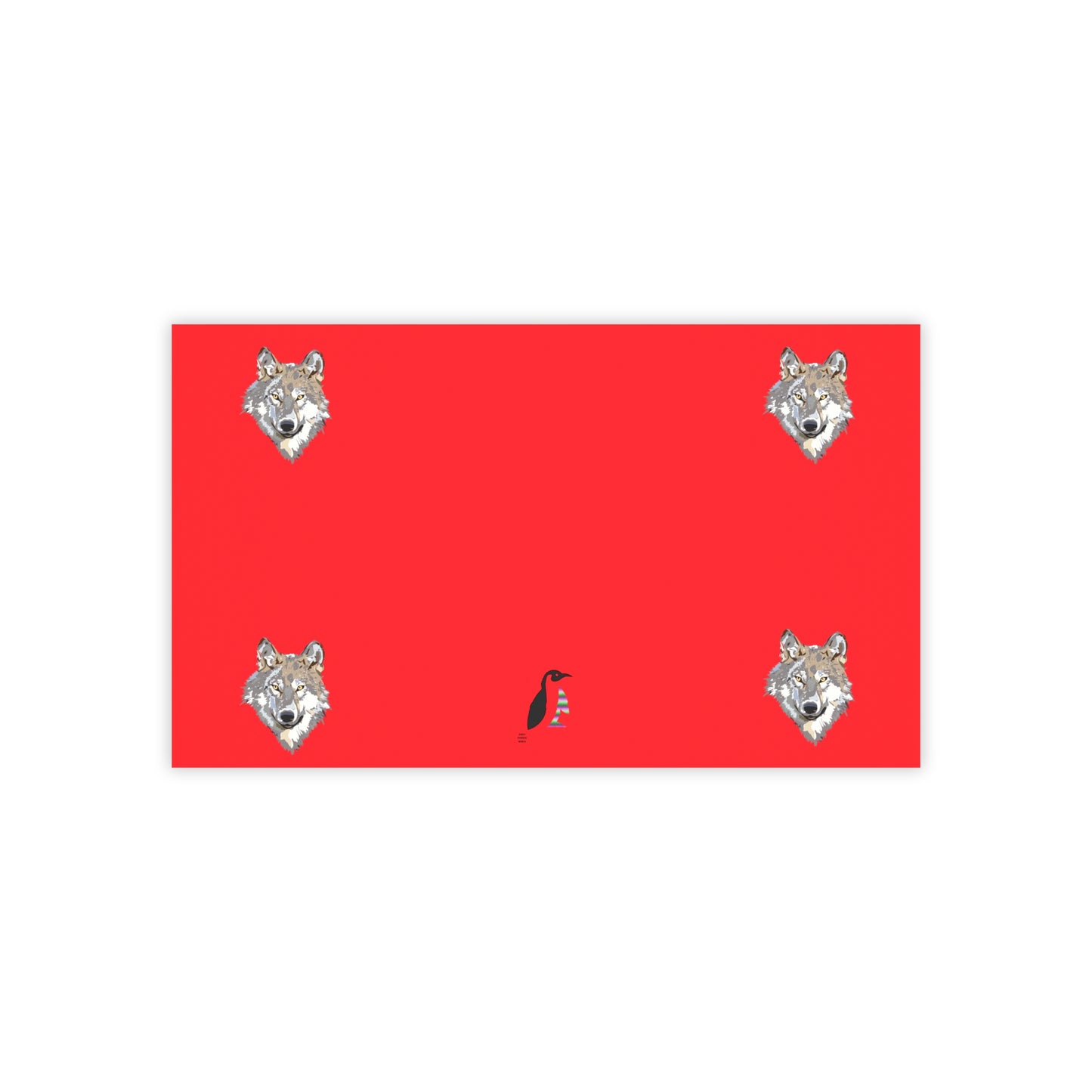 Post-it® Note Pads: Wolves Red