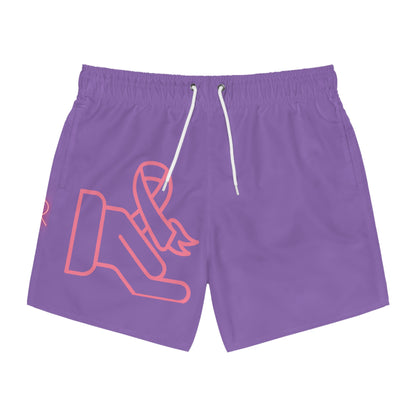 Swim Trunks: Fight Cancer Lite Purple